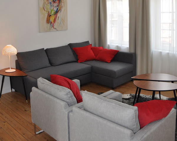 Vakantiewoning Gîte de Lombard - Woonkamer